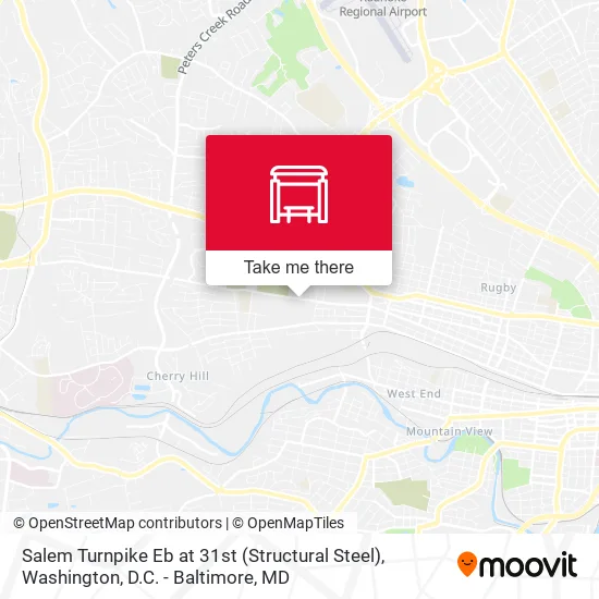 Salem Turnpike Eb at 31st (Structural Steel) map