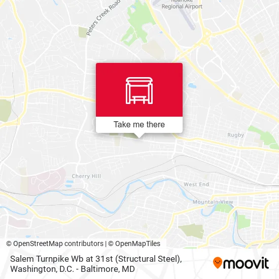 Salem Turnpike Wb at 31st (Structural Steel) map
