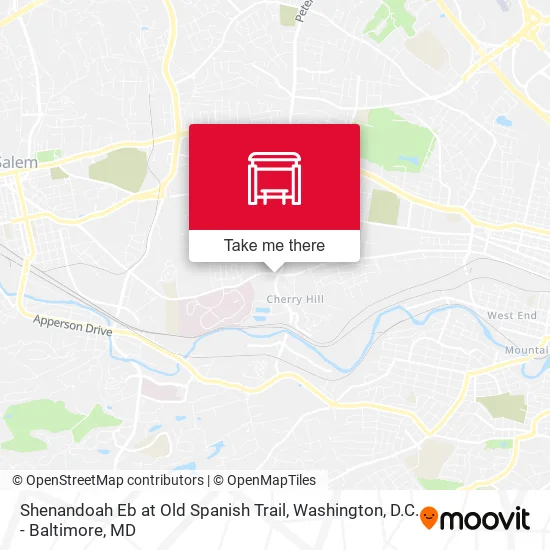 Shenandoah Eb at Old Spanish Trail map