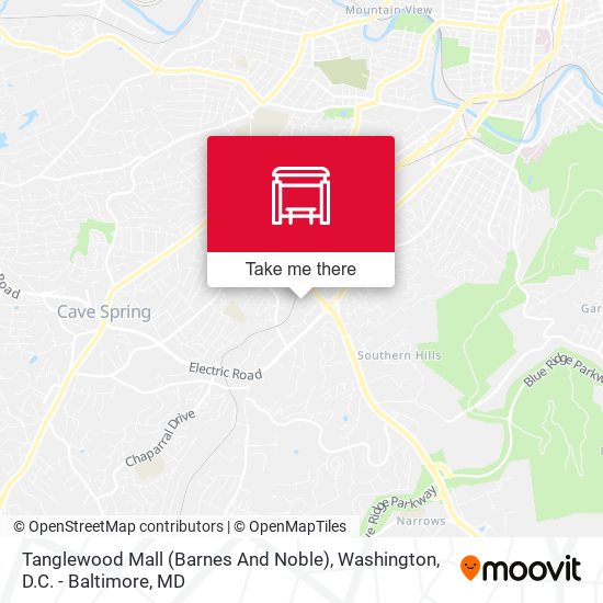 Mapa de Tanglewood Mall (Barnes And Noble)