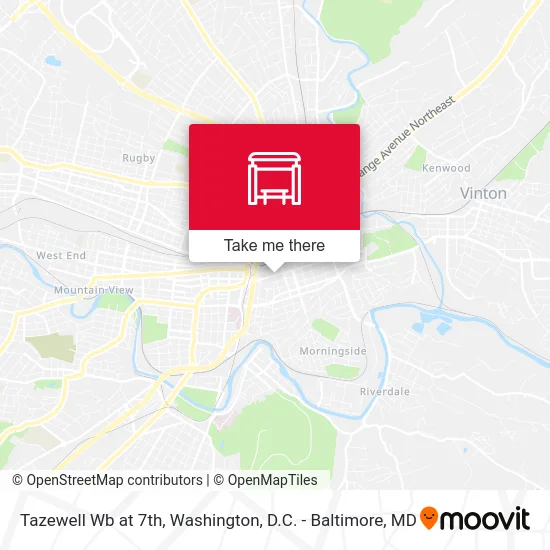 Tazewell Wb at 7th map