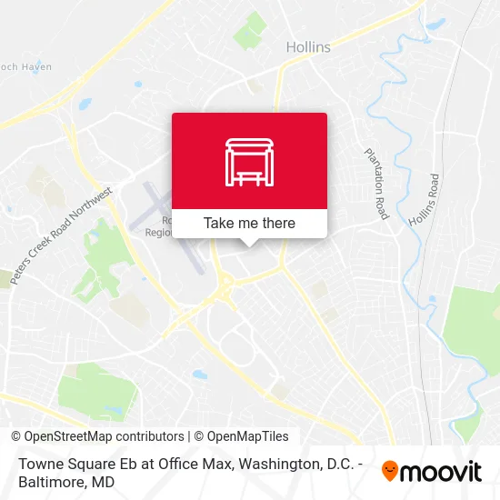 Towne Square Eb at Office Max map