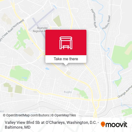 Valley View Blvd Sb at O'Charleys map