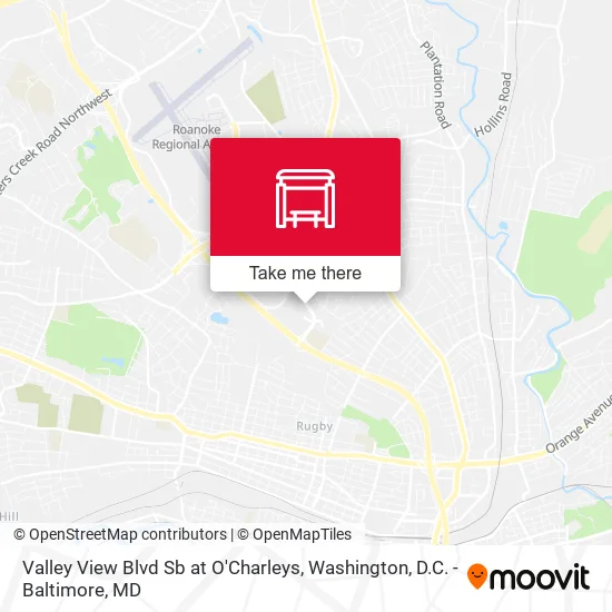 Valley View Blvd Sb at O'Charleys map