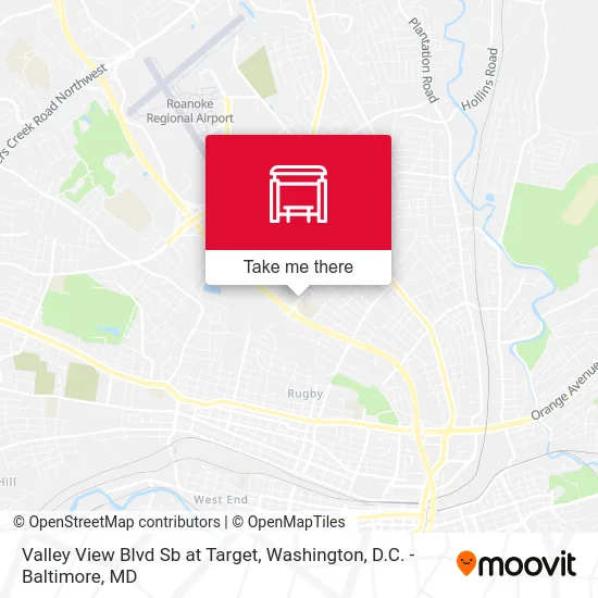 Valley View Blvd Sb at Target map