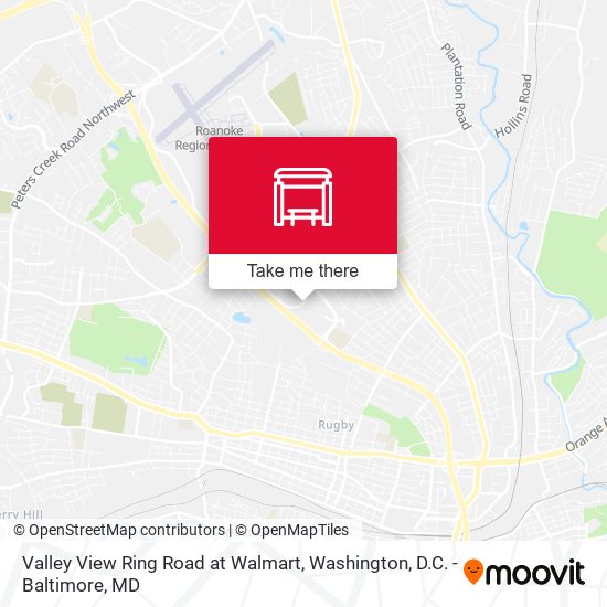 Valley View Ring Road at Walmart map