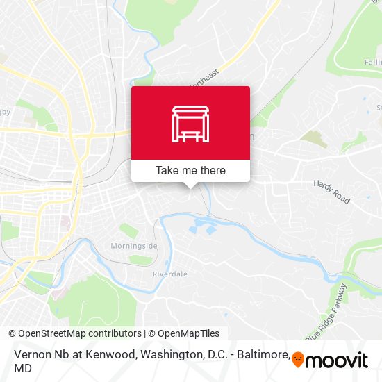 Vernon Nb at Kenwood map