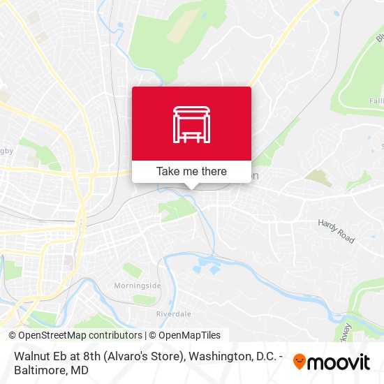 Walnut Eb at 8th (Alvaro's Store) map