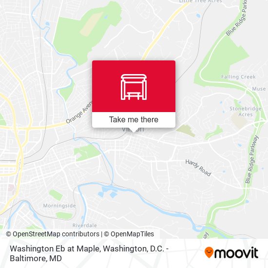 Mapa de Washington Eb at Maple