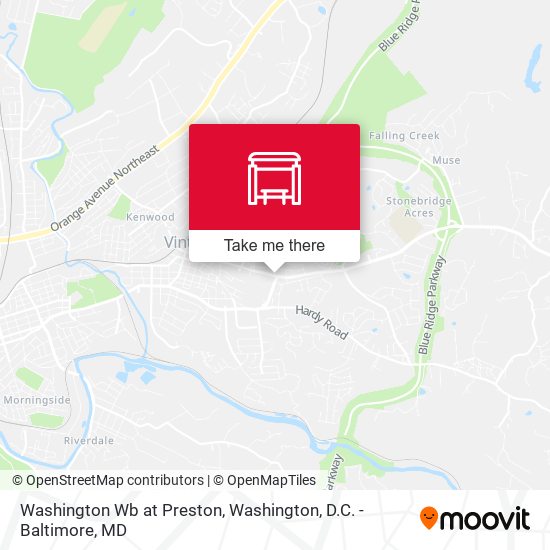 Mapa de Washington Wb at Preston