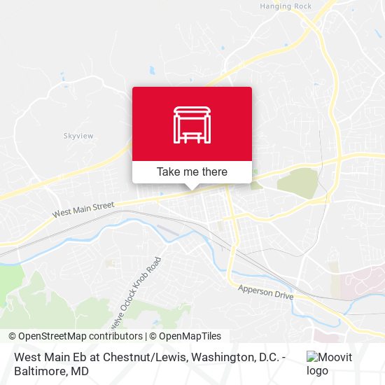 West Main Eb at Chestnut/Lewis map