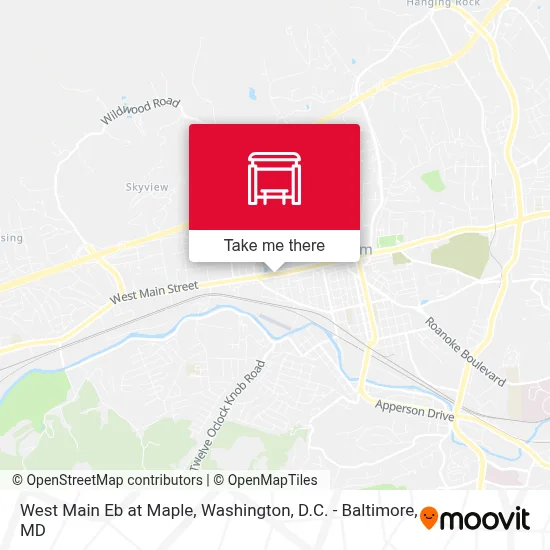 West Main Eb at Maple map