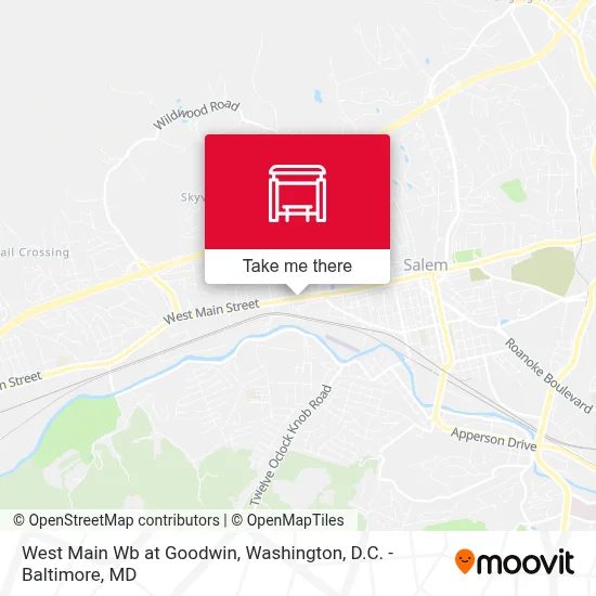 West Main Wb at Goodwin map