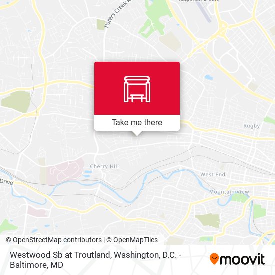 Westwood Sb at Troutland map