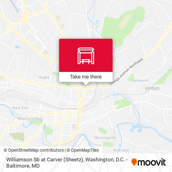 Williamson Sb at Carver (Sheetz) map