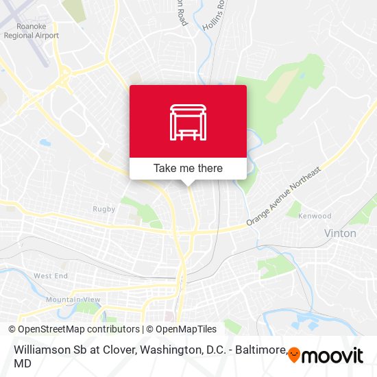 Williamson Sb at Clover map