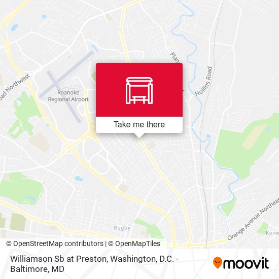 Williamson Sb at Preston map