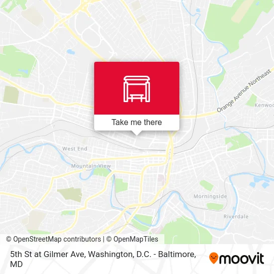 5th St at Gilmer Ave map