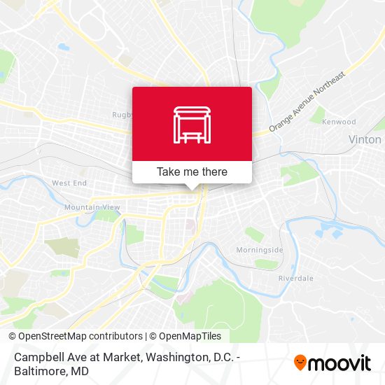Campbell Ave at Market map