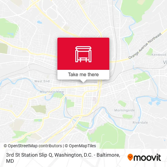 3rd St Station Slip Q map