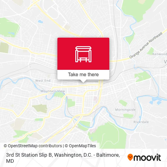 3rd St Station Slip B map