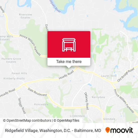 Ridgefield Village map