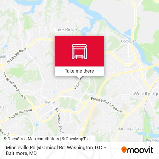 Minnieville Rd @ Omisol Rd map