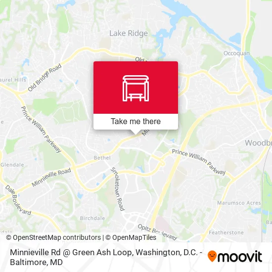 Minnieville Rd @ Green Ash Loop map