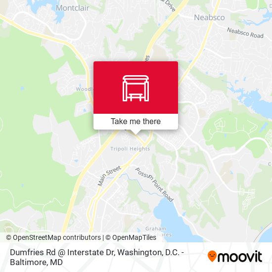 Dumfries Rd @ Interstate Dr map