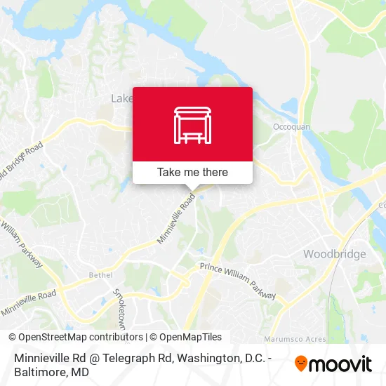Minnieville Rd @ Telegraph Rd map