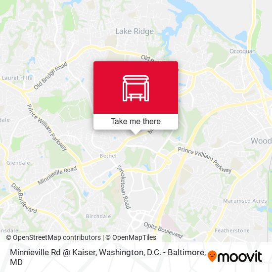 Mapa de Minnieville Rd @ Kaiser