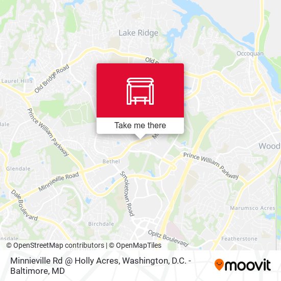 Minnieville Rd @ Holly Acres map