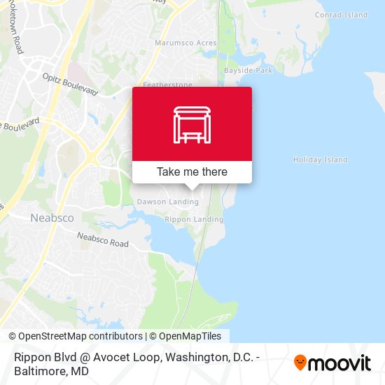 Mapa de Rippon Blvd @ Avocet Loop