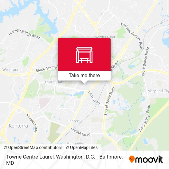 Mapa de Towne Centre Laurel