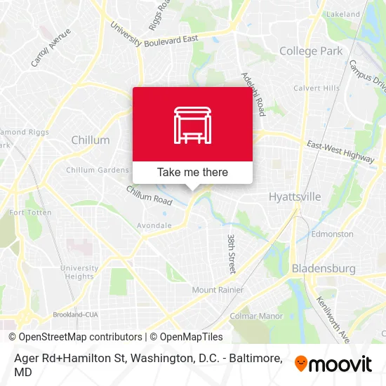 Ager Rd+Hamilton St map