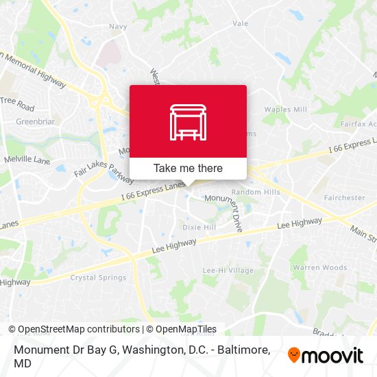 Monument Dr Bay G map