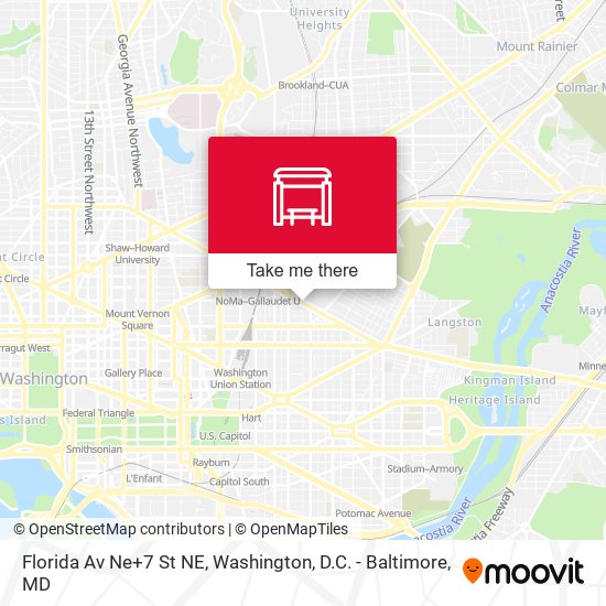 Mapa de Florida Av Ne+7 St NE