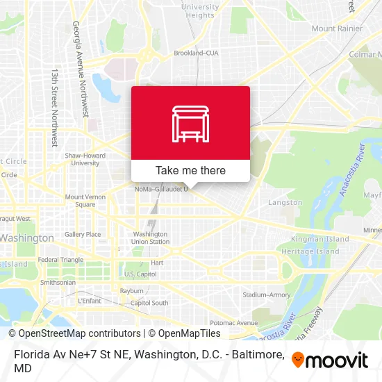 Florida Av Ne+7 St NE map