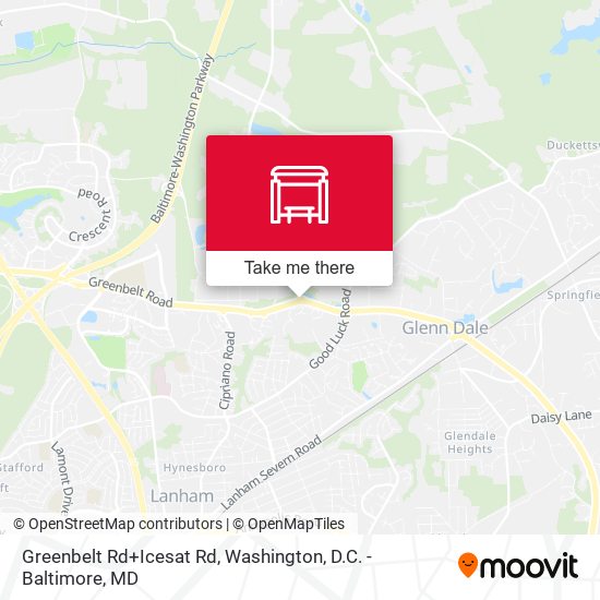 Mapa de Greenbelt Rd+Icesat Rd
