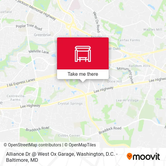 Alliance Dr @ West Ox Garage map