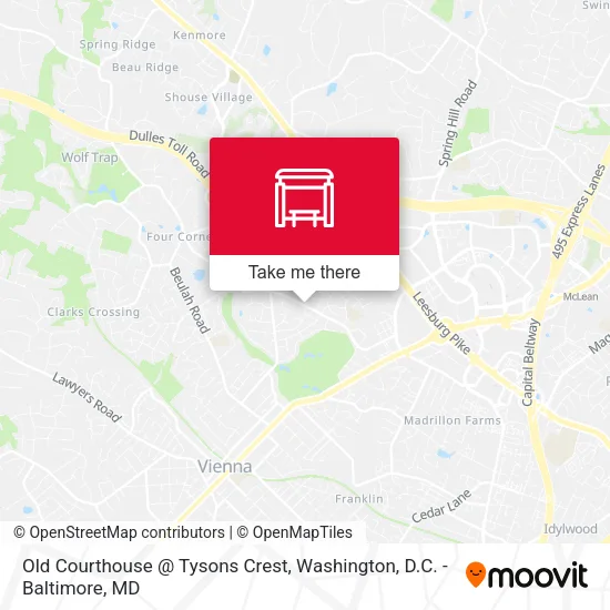 Mapa de Old Courthouse @ Tysons Crest