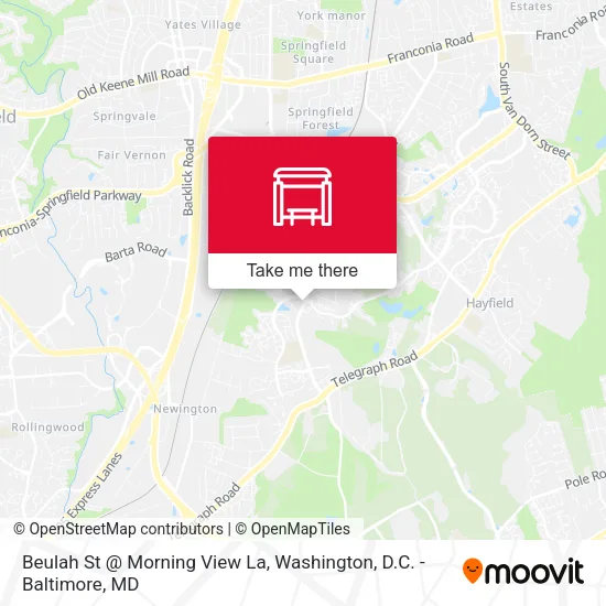 Beulah St @ Morning View La map