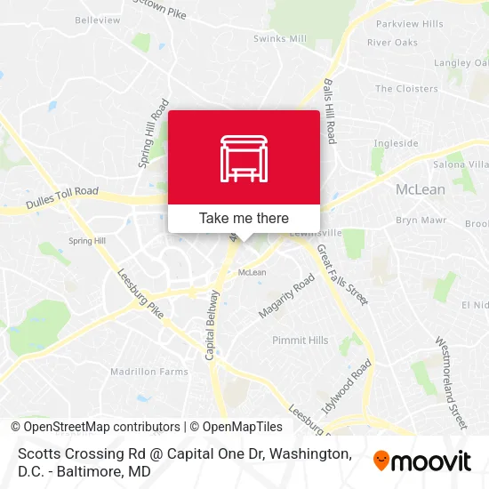 Mapa de Scotts Crossing Rd @ Capital One Dr