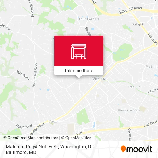 Malcolm Rd @ Nutley St map