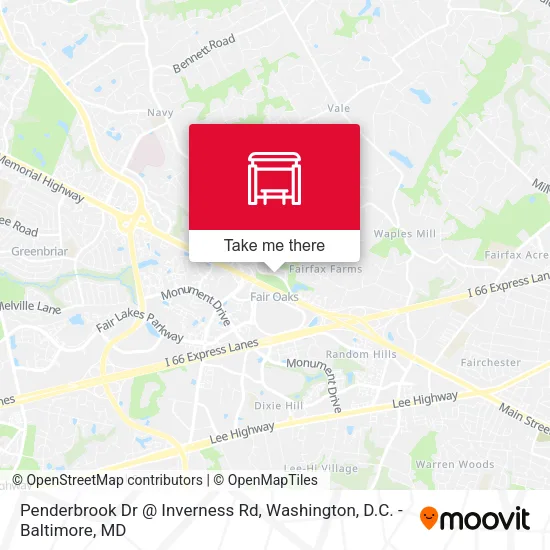 Penderbrook Dr @ Inverness Rd map