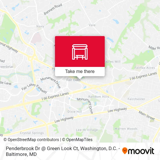 Penderbrook Dr @ Green Look Ct map