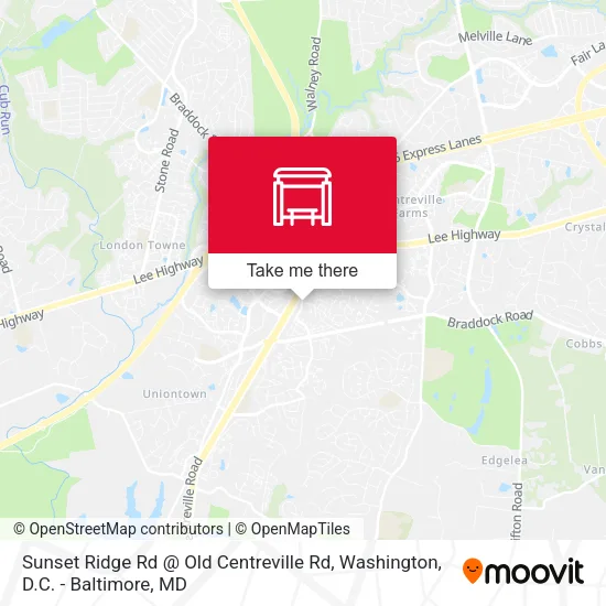 Mapa de Sunset Ridge Rd @ Old Centreville Rd