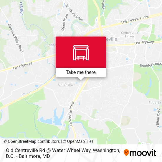 Old Centreville Rd @ Water Wheel Way map