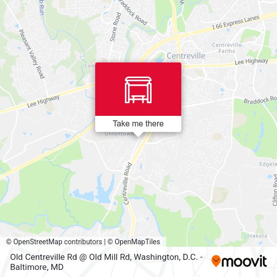 Mapa de Old Centreville Rd @ Old Mill Rd