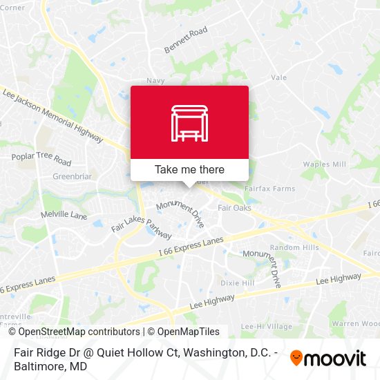Mapa de Fair Ridge Dr @ Quiet Hollow Ct